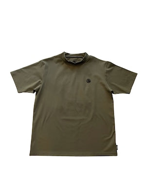 Unisex バックプリントモックネック