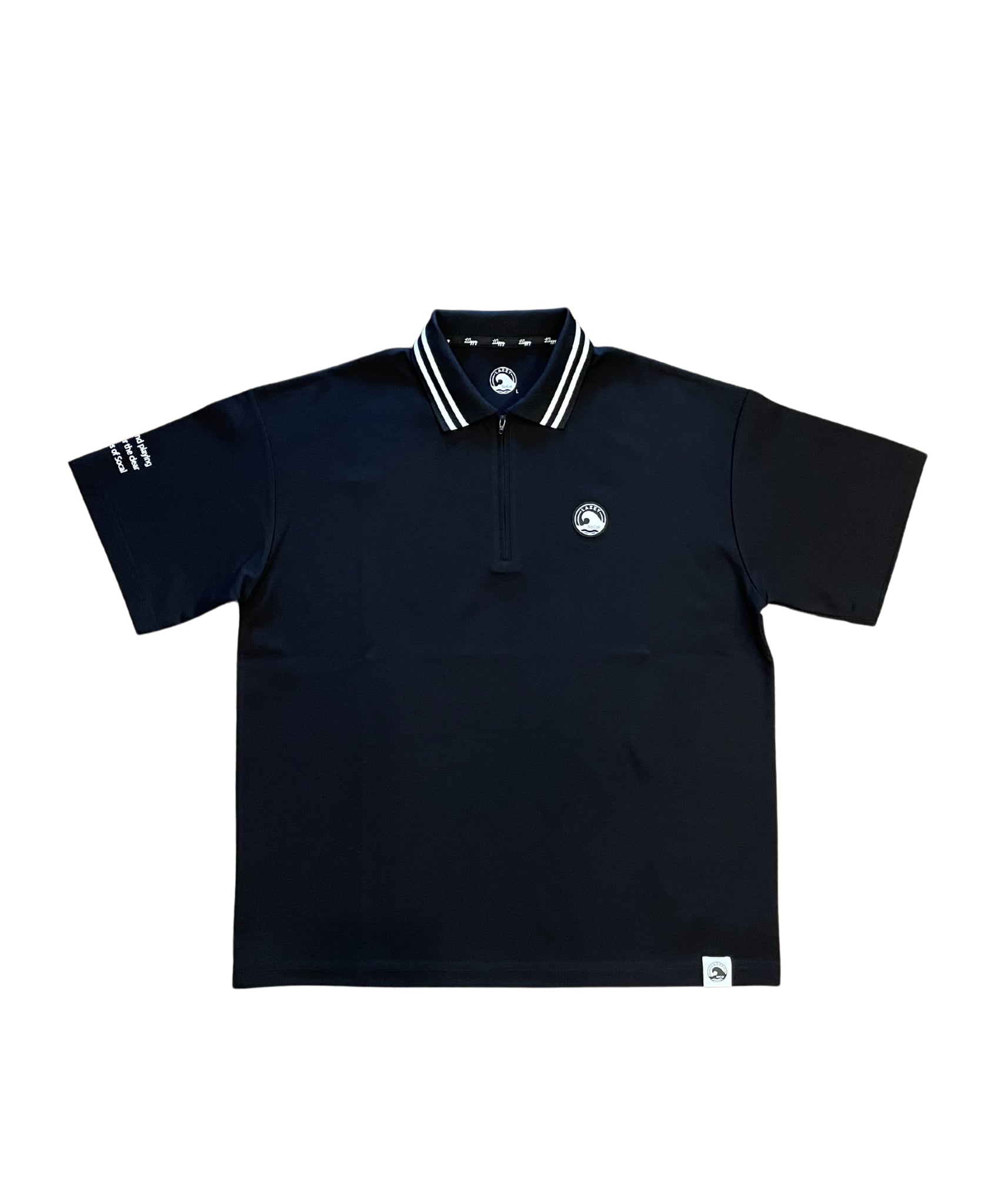 Unisex オーバーサイズジップアップポロ