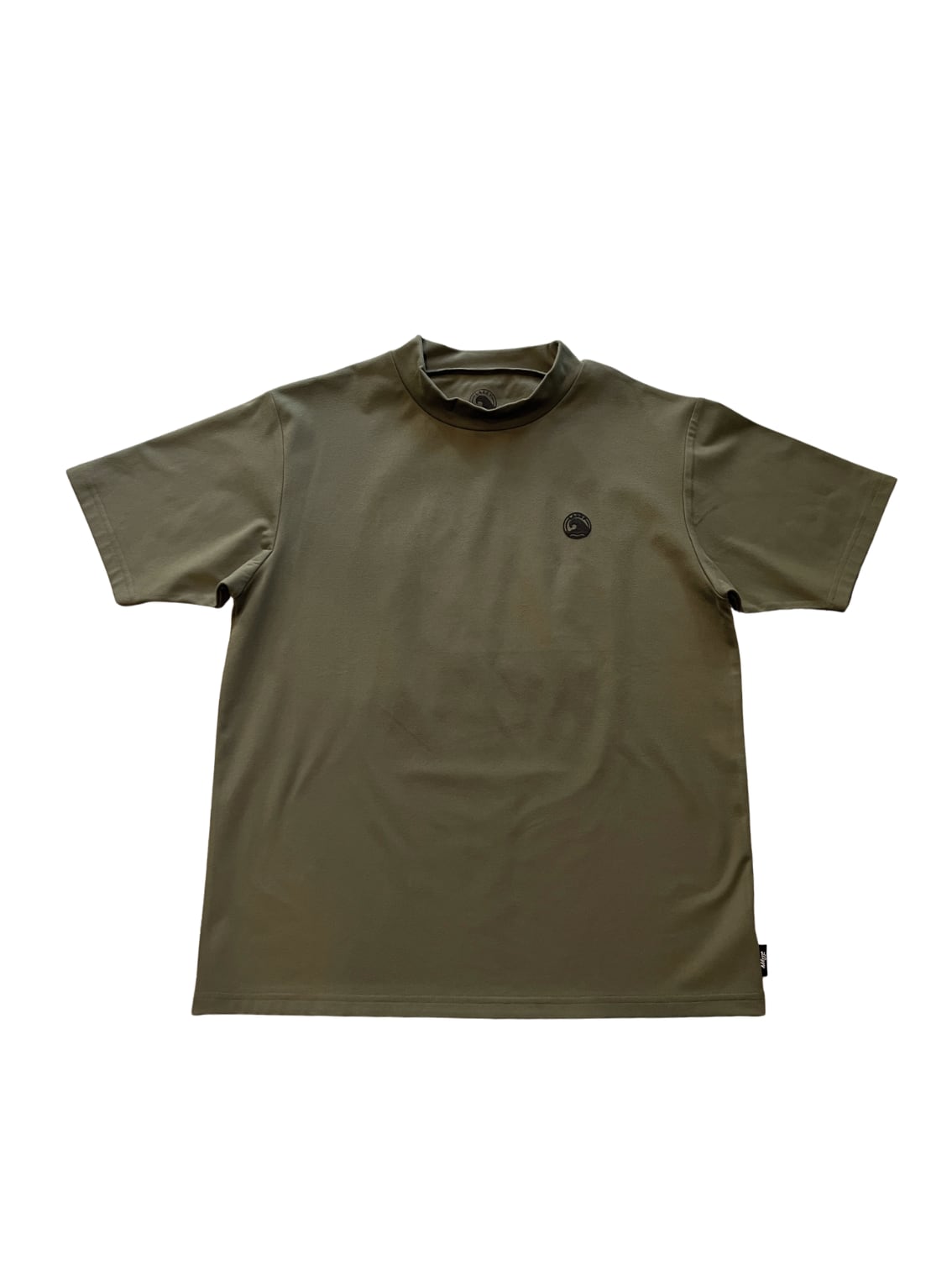 Unisex バックプリントモックネック