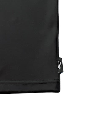 Unisex バックプリントモックネック