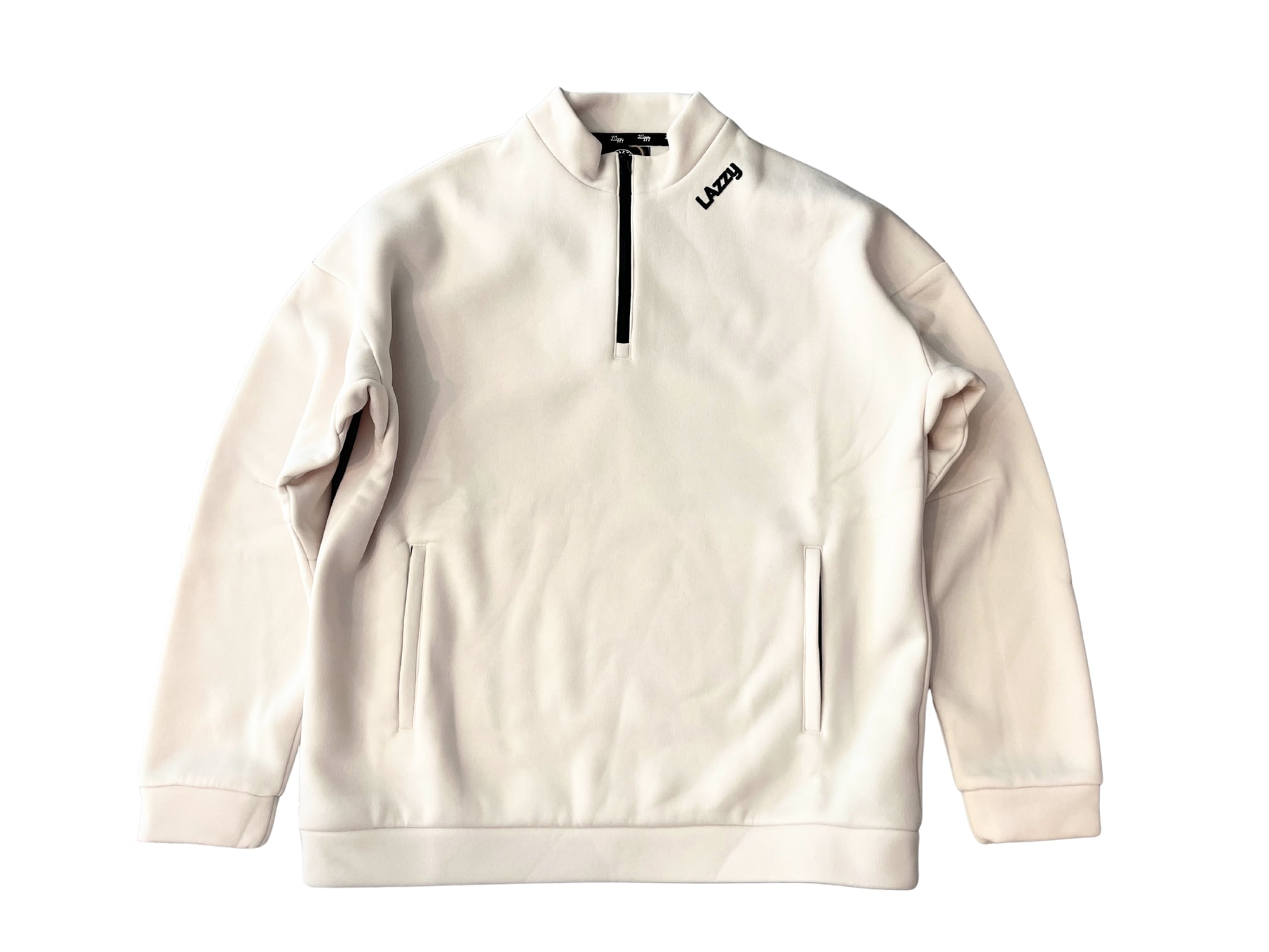 Unisex 裏起毛ハーフジップアップ