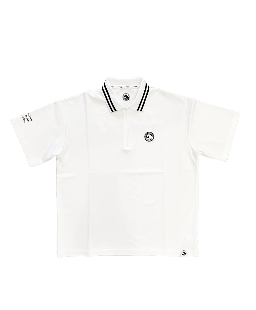 Unisex オーバーサイズジップアップポロ